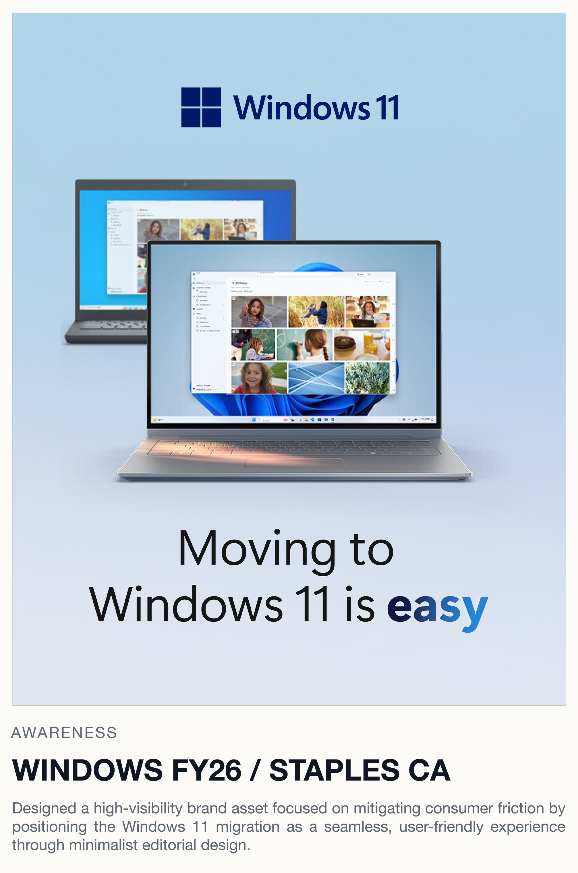 Windows 11 campaign creative.